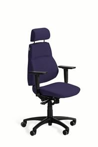 Bild på Kontorsstol Sverigestolen 817 Ekonomi, tyg Gaja Classic, blå-lila