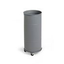 Soptunna Brooklyn Bin, H 735 mm, hjul, singel utan lock, grå