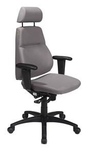 Bild på Kontorsstol Sverigestolen 817 Ekonomi, tyg Gaja Classic, grå
