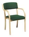 Konferensstol Chelsea, björk, grön
