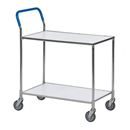 Bordsvagn Orust, med 2 laminathyllor, vit