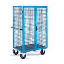 Hyllvagn, pardörr, utan hyllplan, ljusblå