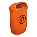 Soptunna Rudolf, volym 50 l, orange