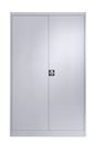 Plåtskåp Universal, BxDxH 1200x420x1950 silver med dubbeldörr