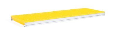 Hyllplan till Lagerhylla Flex, BxD 1200x320, gul plast