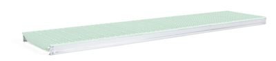 Hyllplan till Lagerhylla Flex, BxD 1800x500, grön plast, frysmiljö
