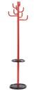 Klädhängare, H 1700 mm, Ø 450 mm, 8 rockhängare, röd