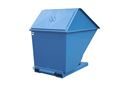 Tippcontainer Argos med högt lock 2200 L, LxBxH 2073x1330x1845 mm, blå