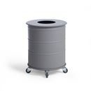 Soptunna Brooklyn Bin Mini, H 450 mm, hjul, singel med lock, grå