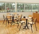 Stol Skara, med sits i bokplywood