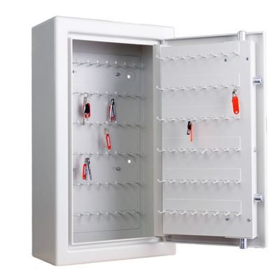 Nyckelskåp med 114 krokar, 750x420x220 mm, stöldskyddsklassat