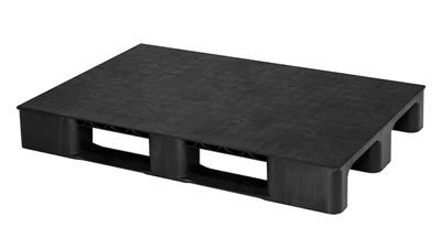Plastpall, EUR format, 3 medar och tätt däck, LxB 1200x800x150 mm, 16 st/fp