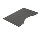 Skrivbordsskiva Maguttag, LxB 1800x1000 mm, mörkgrå