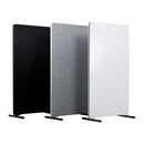 Golvskärm Edge, 1350x1200 mm, svart, grå