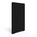 Golvskärm Edge, 1500x1000 mm, svart, svart