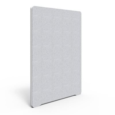 Golvskärm Edge, 1650x1200 mm, ljusgrå, vit