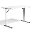 Konferensbord Byggbar, LxB 1200x600 mm, vit/silver