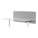 Bordsskärm Standard, med runda hörn, B 1800 mm, grå