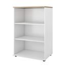 Bokhylla Portland, BxDxH 800x420x1138 mm, vit/ek, öppen