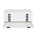 Ritningsskåp Kartoft, vit, BxDxH 1400x950x581 mm, A0