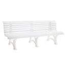 Parkbänk Ropi 13, HxB 800x2000 mm, vit