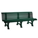 Parkbänk Ropi 13, HxB 800x2000 mm, grön