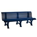 Parkbänk Ropi 13, HxB 800x2000 mm, blå