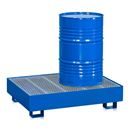 Fatpall med gallerdurk, 2 oljefat, 240 liter