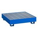 Fatpall med gallerdurk, 4 oljefat, 310 liter