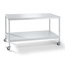 Labbord på hjul Huldra, BxDxH 1200x750x900 mm, ljusgrå