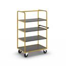 Rullvagn Kristoffer, 3 hyllplan, LxBxH 1130 x 700 x 1750 mm