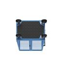 Hyllvagn, pardörr, utan hyllplan, ljusblå