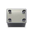 Rullvagn Mateo, 3 hyllplan med glidskydd, 2 skjutbyglar, lastkapacitet 150 kg