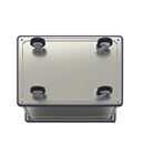 Rullvagn Mateo, 2 hyllplan med glidskydd, 1 skjutbygel, lastkapacitet 250 kg, stötskyddsprofil