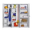 Plåtskåp Universal, ljusgrå, BxDxH 600x500x1800 mm