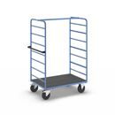 Hyllvagn Ilotar, 2 gavlar, lastyta 1175 x 800 mm, massivgummi