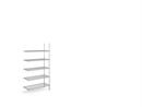 Gallerhylla Joel, belastning per hyllplan 150 kg, BxD 910 x 460 mm, utbyggnadssektion, höjd 1880 mm, 5 hyllplan
