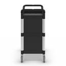 Rullvagn Pelle, med 2 sidoväggar, 1 bakvägg, 3 hyllplan, LxBxH 850 x 480 x 1000 mm