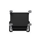 Rullvagn Pelle, med 2 sidoväggar, 1 bakvägg, 3 hyllplan, LxBxH 850 x 480 x 1000 mm