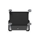 Rullvagn Pelle, med 2 sidoväggar, 1 bakvägg, pardörrar, 2 hyllplan, LxBxH 850 x 480 x 950 mm