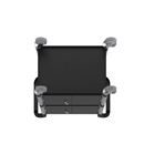 Rullvagn Pelle, med 2 sidoväggar, 1 bakvägg, pardörrar, 3 hyllplan, LxBxH 850 x 480 x 1000 mm