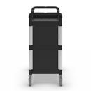 Rullvagn Pelle, med 2 sidoväggar, 3 hyllplan, LxBxH 850 x 480 x 1000 mm