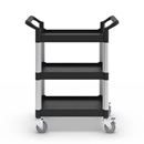 Rullvagn Pelle, med 2 sidoväggar, 3 hyllplan, LxBxH 850 x 480 x 1000 mm