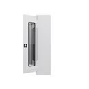 Laddskåp Filip, med fönsterdörrar, ljusgrå