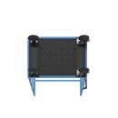 Hyllvagn Ilotar, 2 gavlar, lastyta 1175 x 800 mm, massivgummi