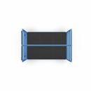 Hyllvagn Ilotar, 2 gavlar, lastyta 1175 x 800 mm, massivgummi