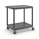 Bordsvagn Jussi, LxBxH 890 x 610 x 880 mm, 2 hyllplan, svart