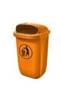 Soptunna Rudolf, volym 50 l, orange