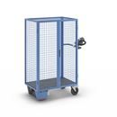 Eldriven hyllvagn Edessa, pardörr, utan hyllplan, ljusblå