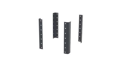 Hörnstolpe till hyllvagn och rullvagn CustomLine, för verkstads- och hyllvagn, höjd 325 mm, 4-pack, antracitgrå RAL 7016